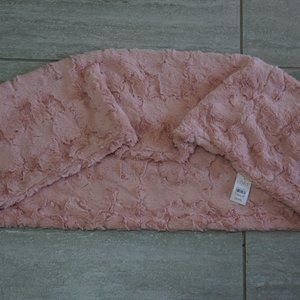 Loft Dusty Pink Faux Fur Infinity Scarf | Warm and Cozy Shoulder Wrap
